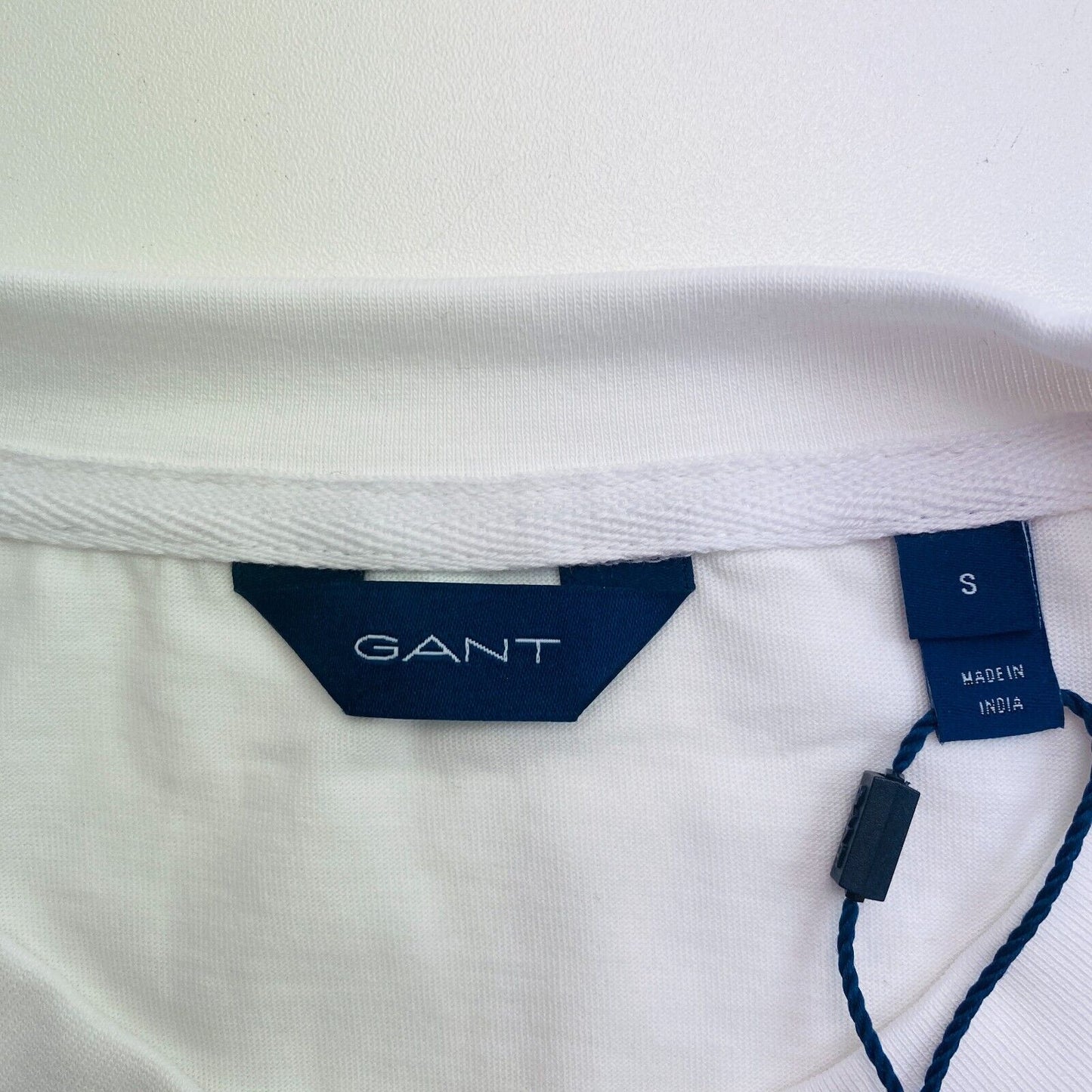 GANT Women White Icon G Essential Crew Neck Short Sleeve T Shirt Size S