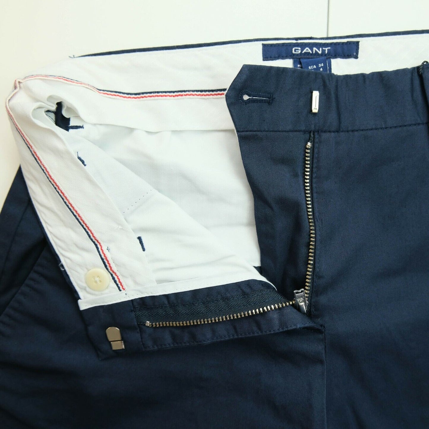 GANT Blue Satin Bermuda Shorts Size EU 34 UK 8 US 4