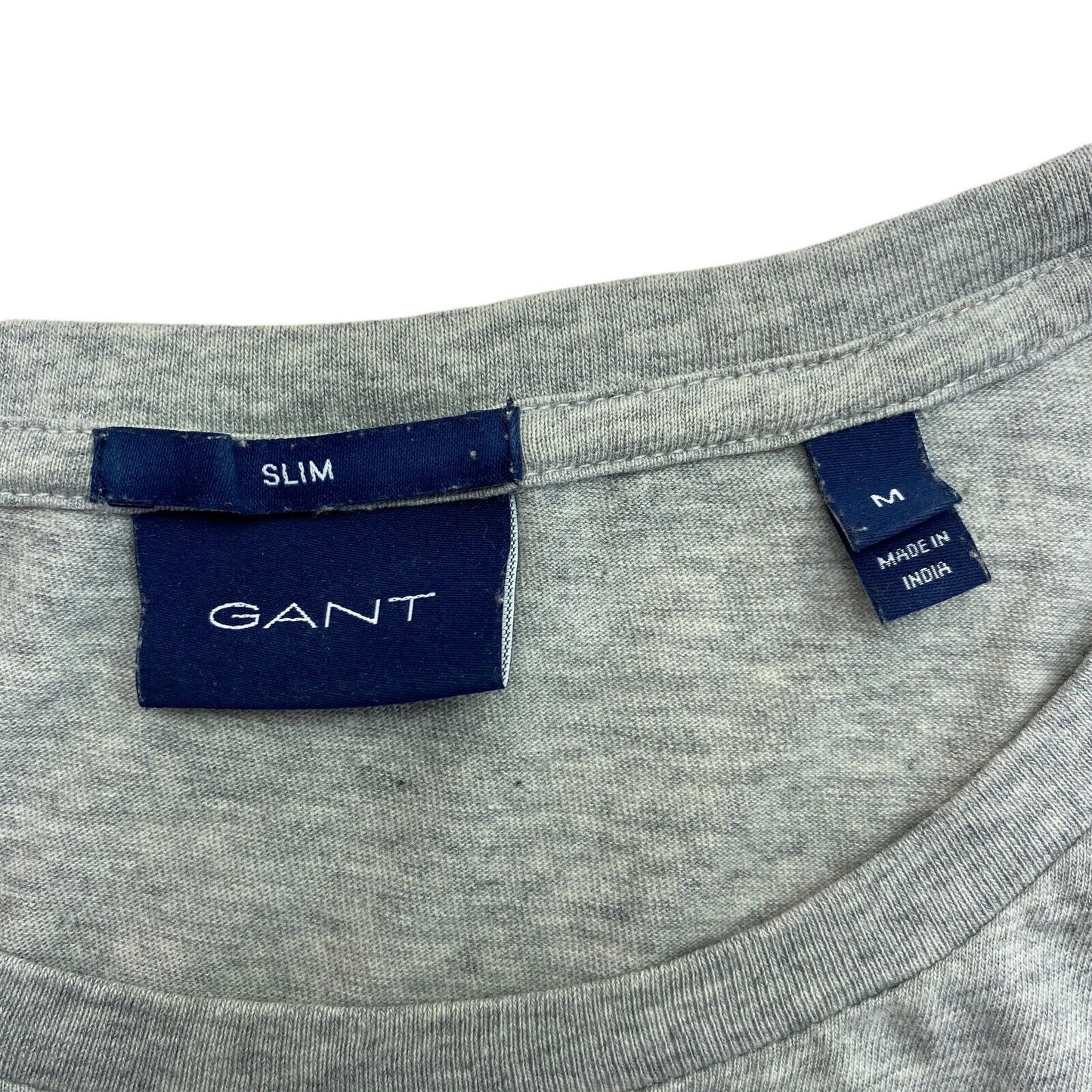 GANT Grey Original Crew Neck Slim T Shirt Size M