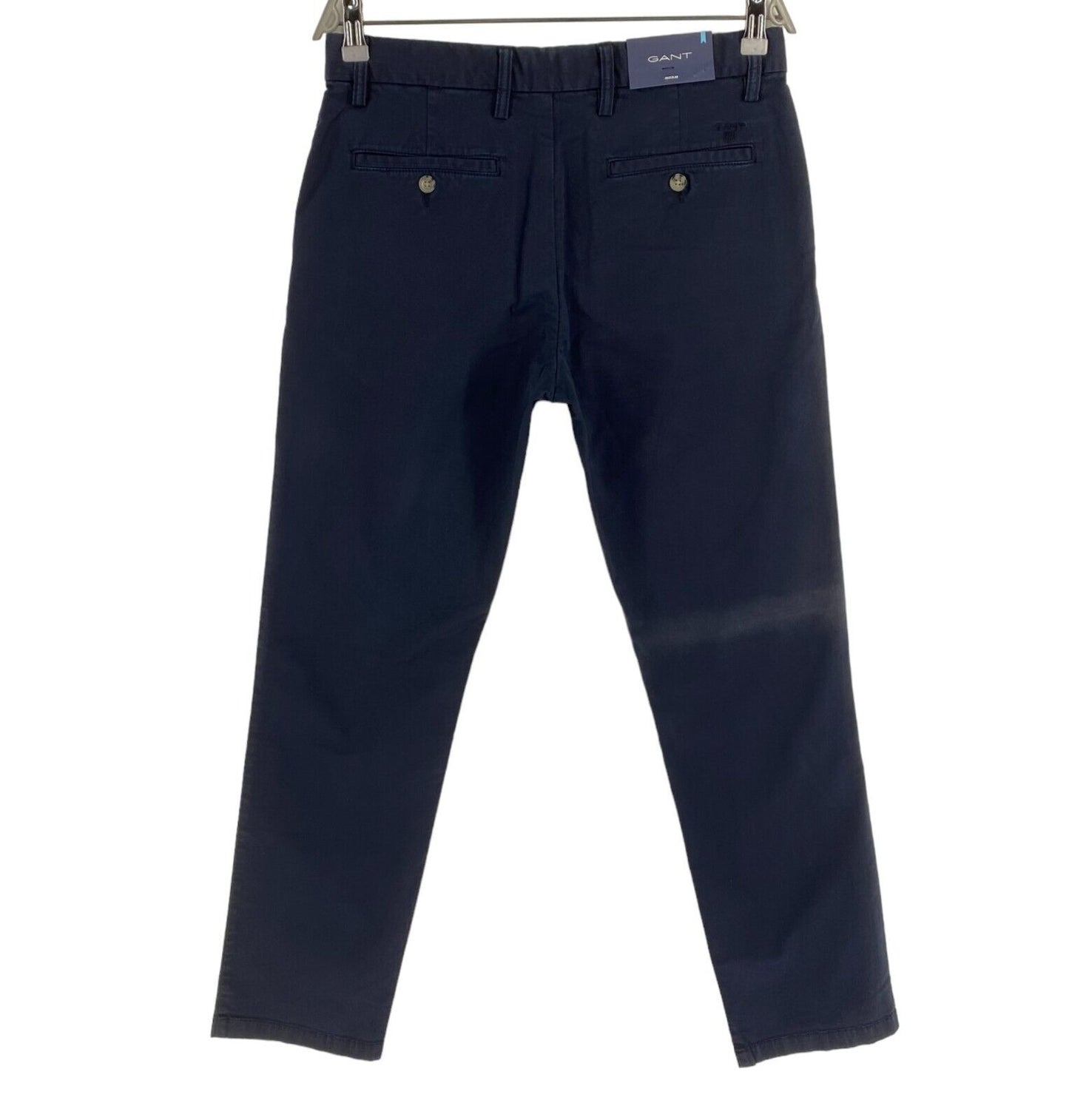 GANT Chinohose für jeden Tag, Marineblau, reguläre Passform, Größe W31 L32