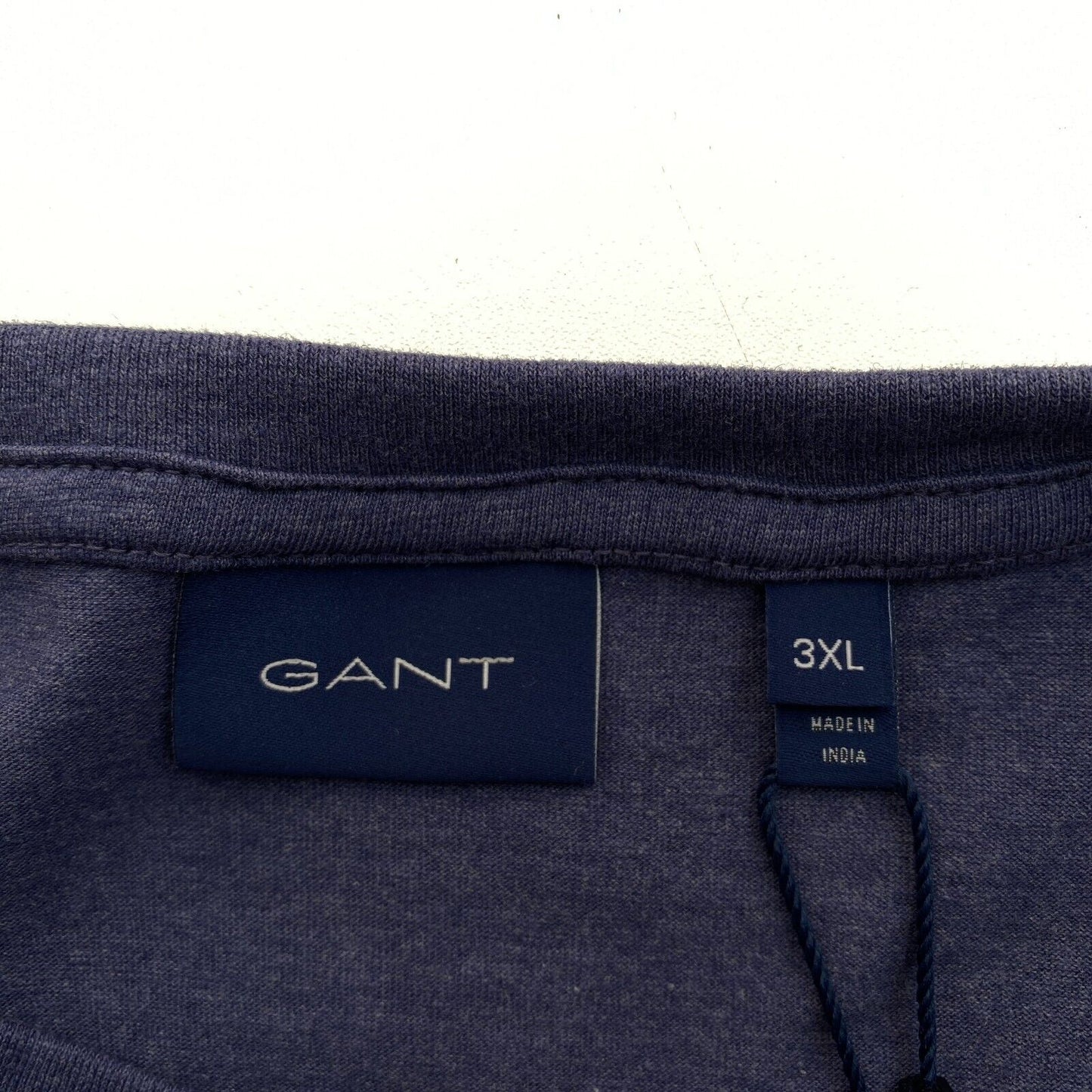 GANT Men Dark Blue Original Crew Neck Short Sleeve T Shirt Size 3XL