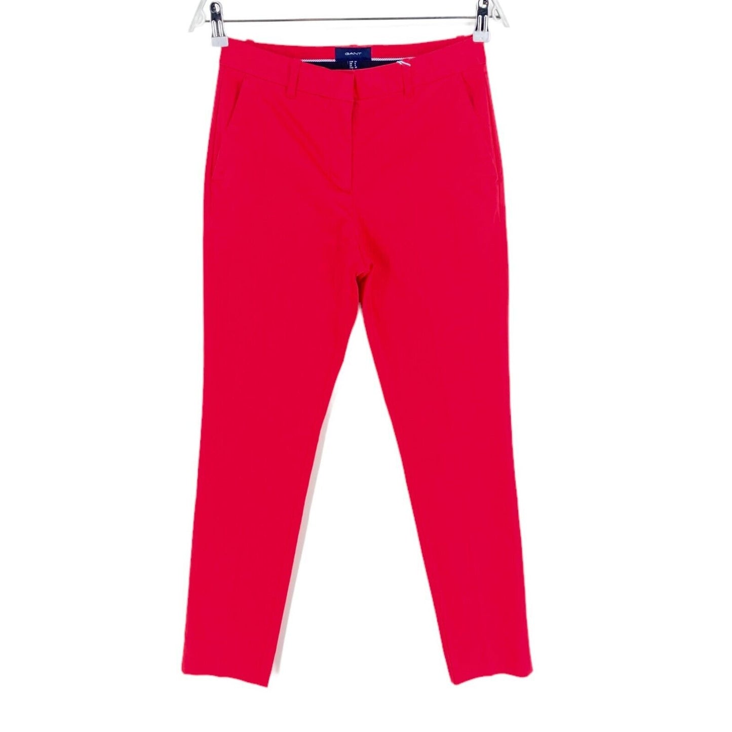 GANT Pinkish Red TP Satin Slacks Hose Hose Größe EU 34 UK 6 US 4