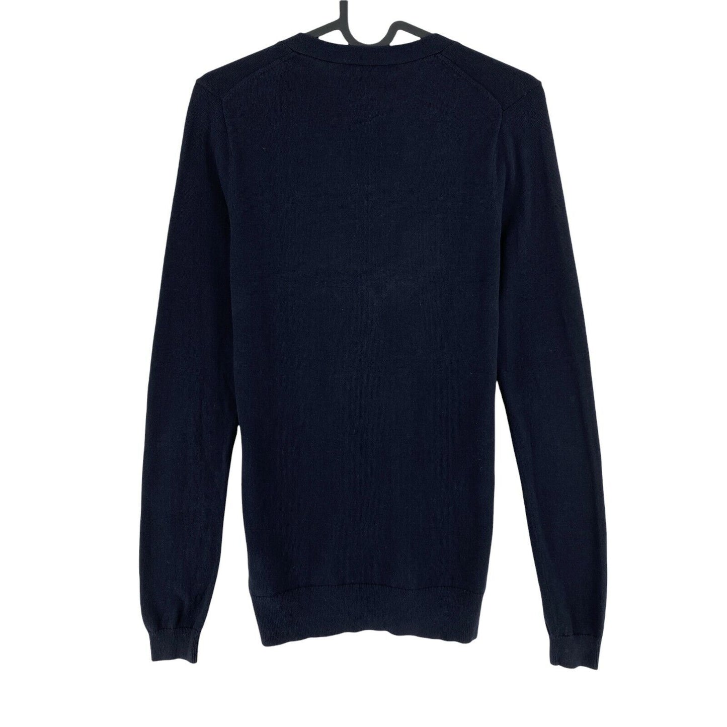 GANT Bleu Marine Premium Coton Col V Cardigan Pull Pull Taille S