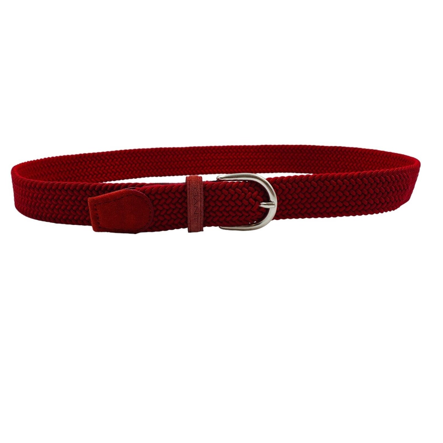 GANT Ladies Red Elastic Stretchy Braid Belt Size 85 cm 34 in.