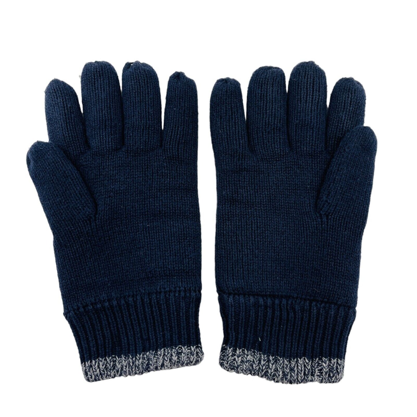 Camel Active Navy Blue Warm Insulated Knit Gloves and Hat Set Size M