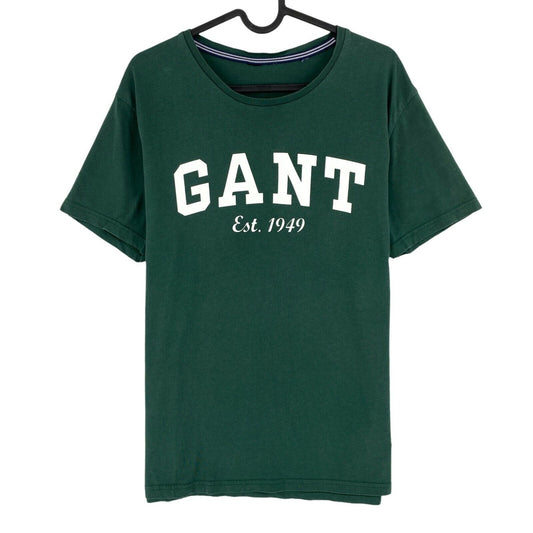 GANT Dark Green Logo Crew Neck T Shirt Size M