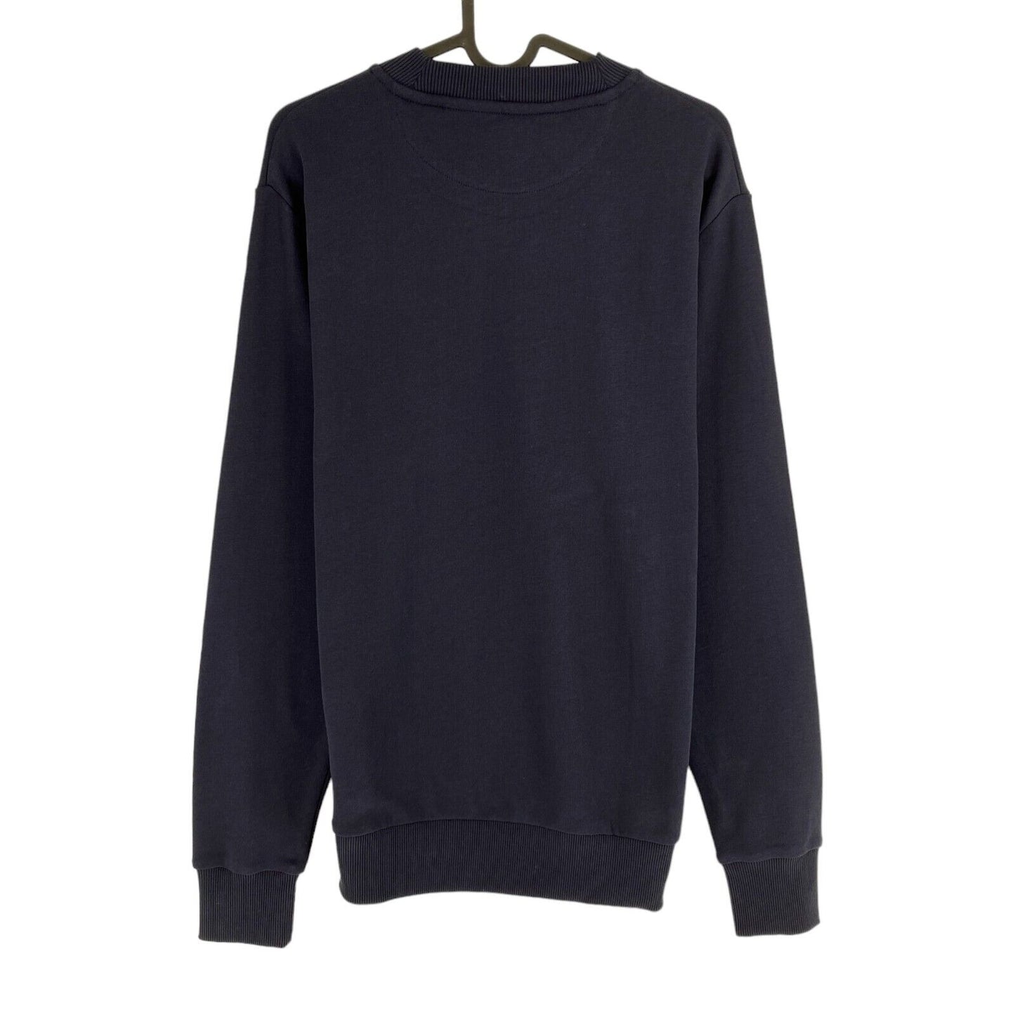 GANT Navy Blue Tonal Archive Shield Crew Neck Sweater Pullover Size S