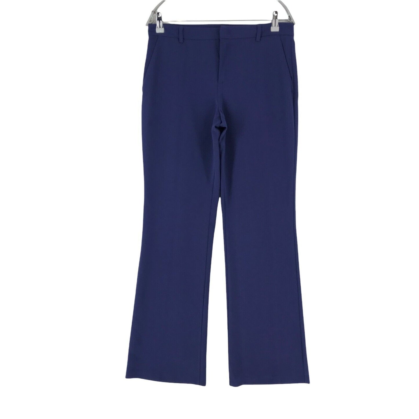 UNITED COLORS OF BENETTON Women Blue Regular Bootcut Fit Trousers EUR 38 W32