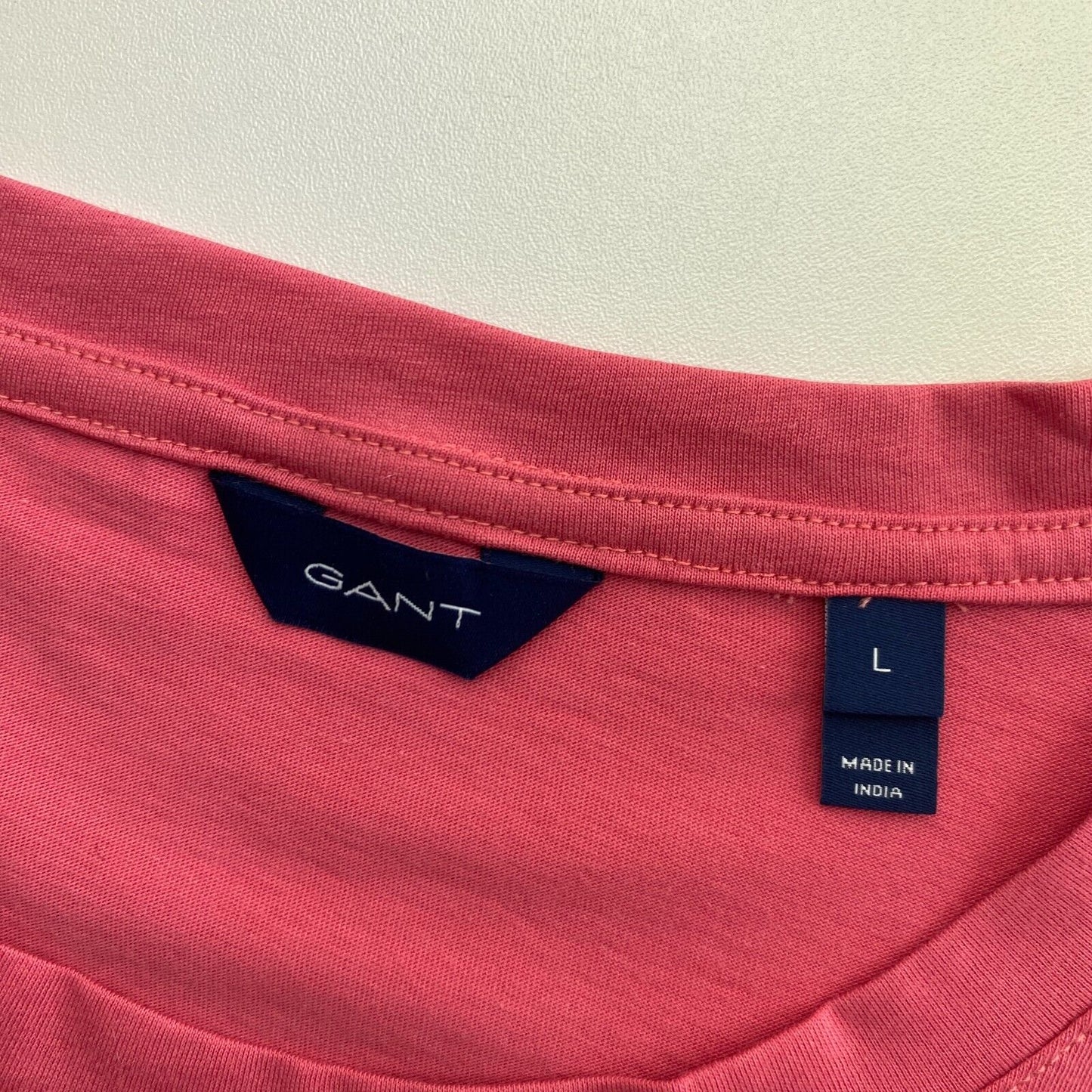 GANT Pink Original Crew Neck T Shirt Size L