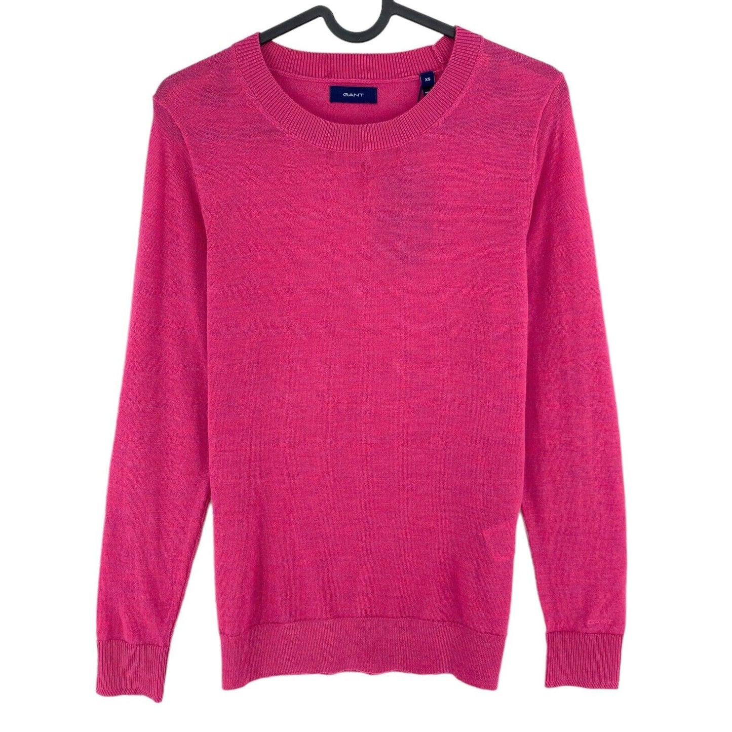 GANT Pink 100% Wool Crew Neck Sweater Jumper Size XS