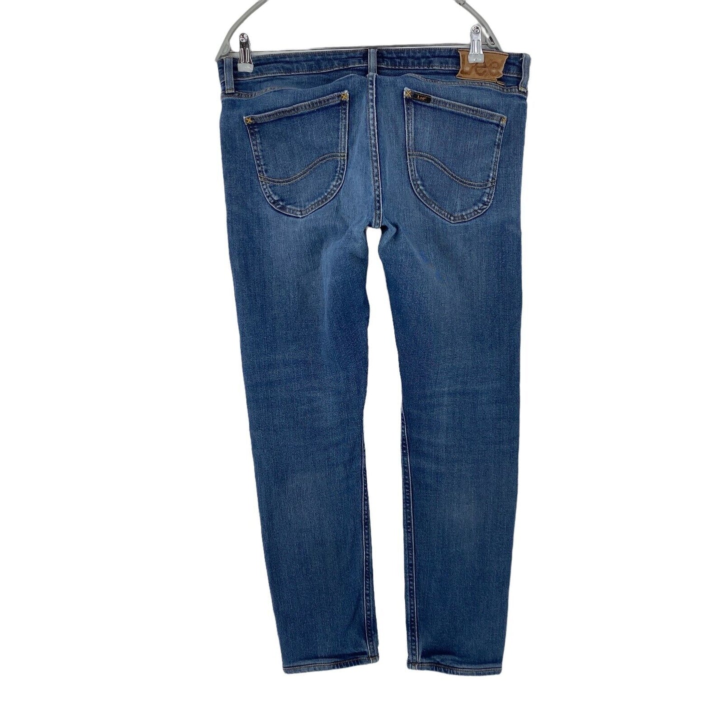 Lee MALONE Jeans in Skinny-Fit, Stretch, Blau, Größe W33 L28