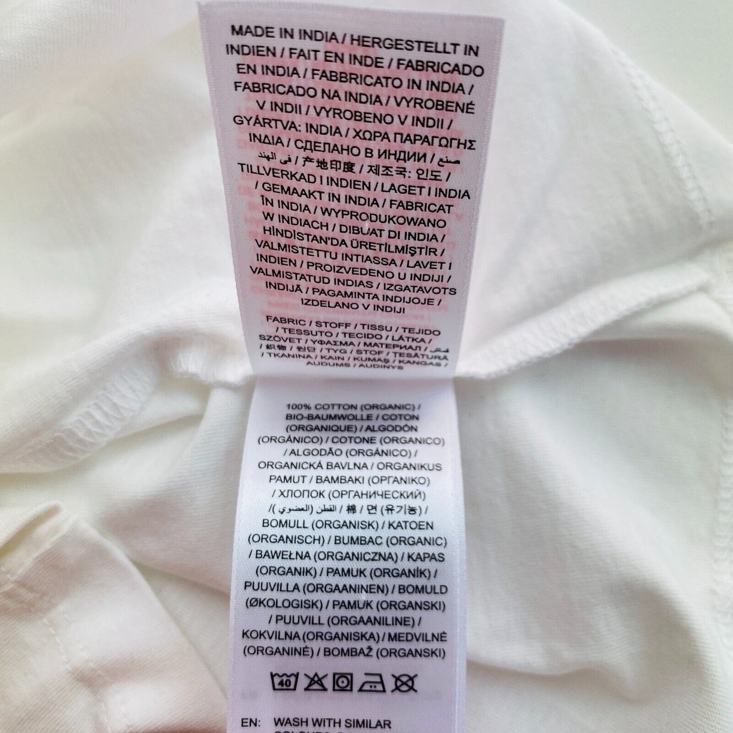 GANT Mädchen T-Shirt mit Rundhalsausschnitt und Herz-Schriftzug, weiß, Größe 7–8 Jahre, 122/128 cm