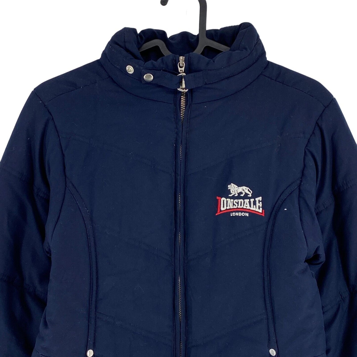 LONSDALE Navy Blue Puffer Jacket Coat Size 9-10 Years