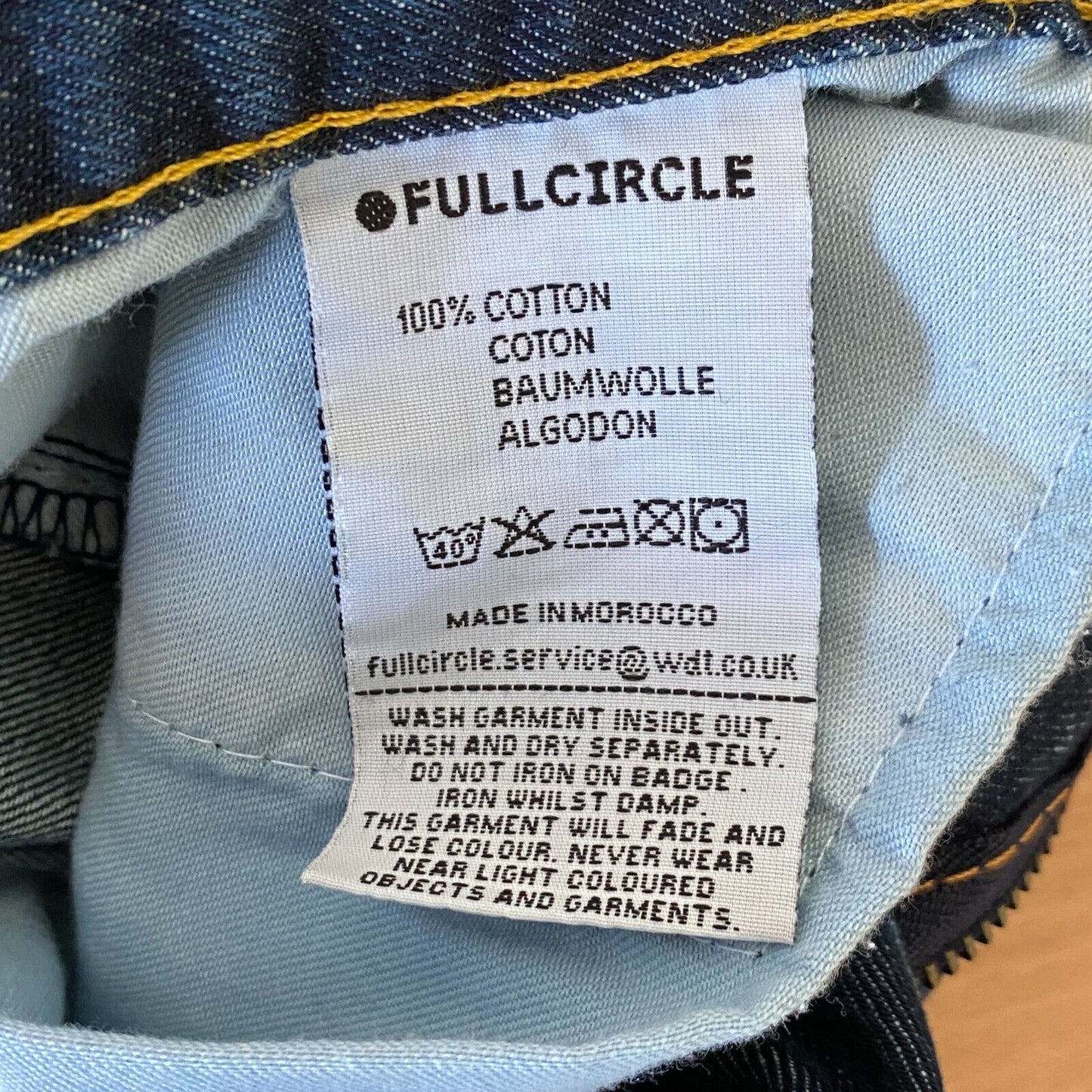 FULL CIRCLE Damen Jeans in Blau, Regular Straight Fit, Größe W29