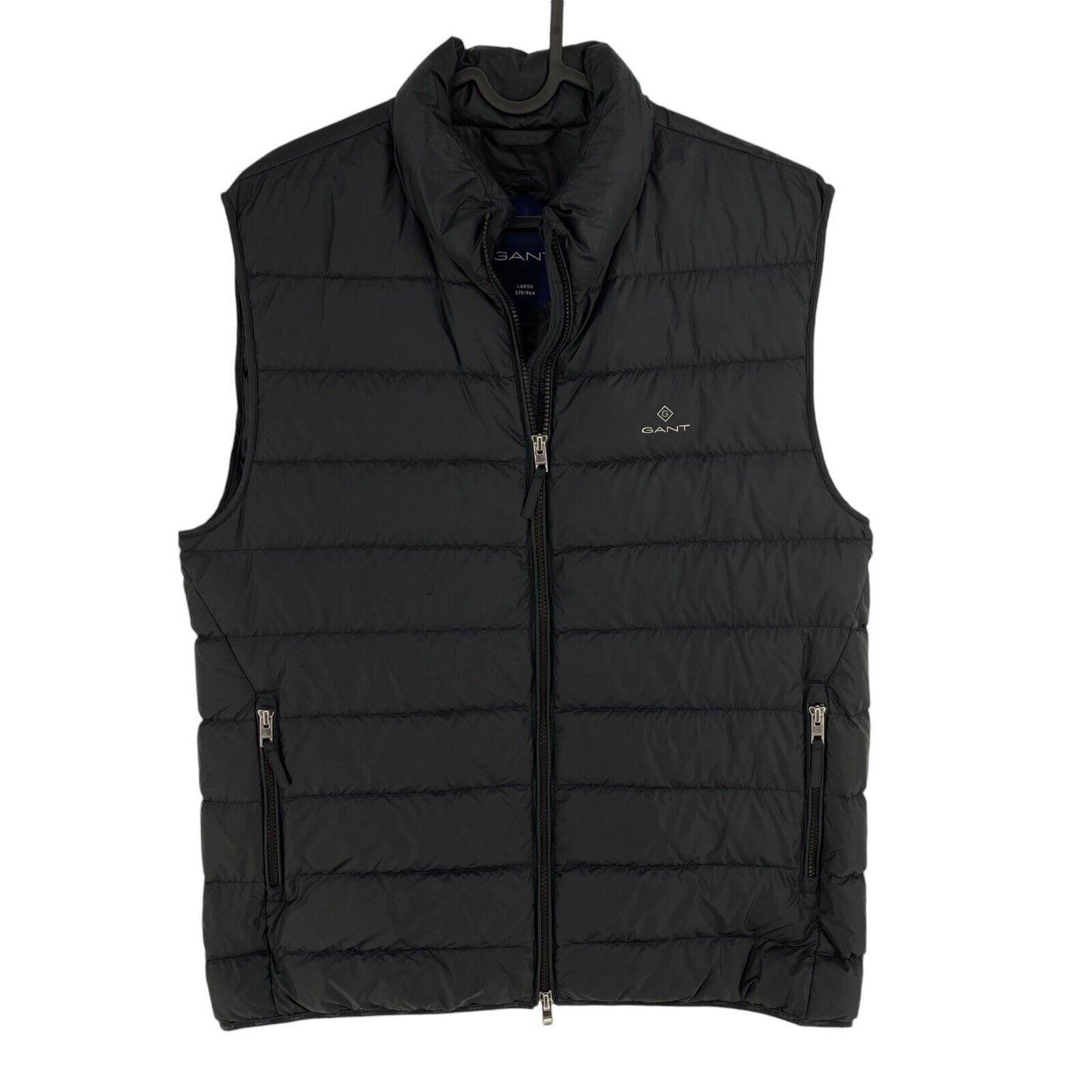 GANT Men Navy Blue Light Down Gillet Vest Waistcoat Jacket Size L