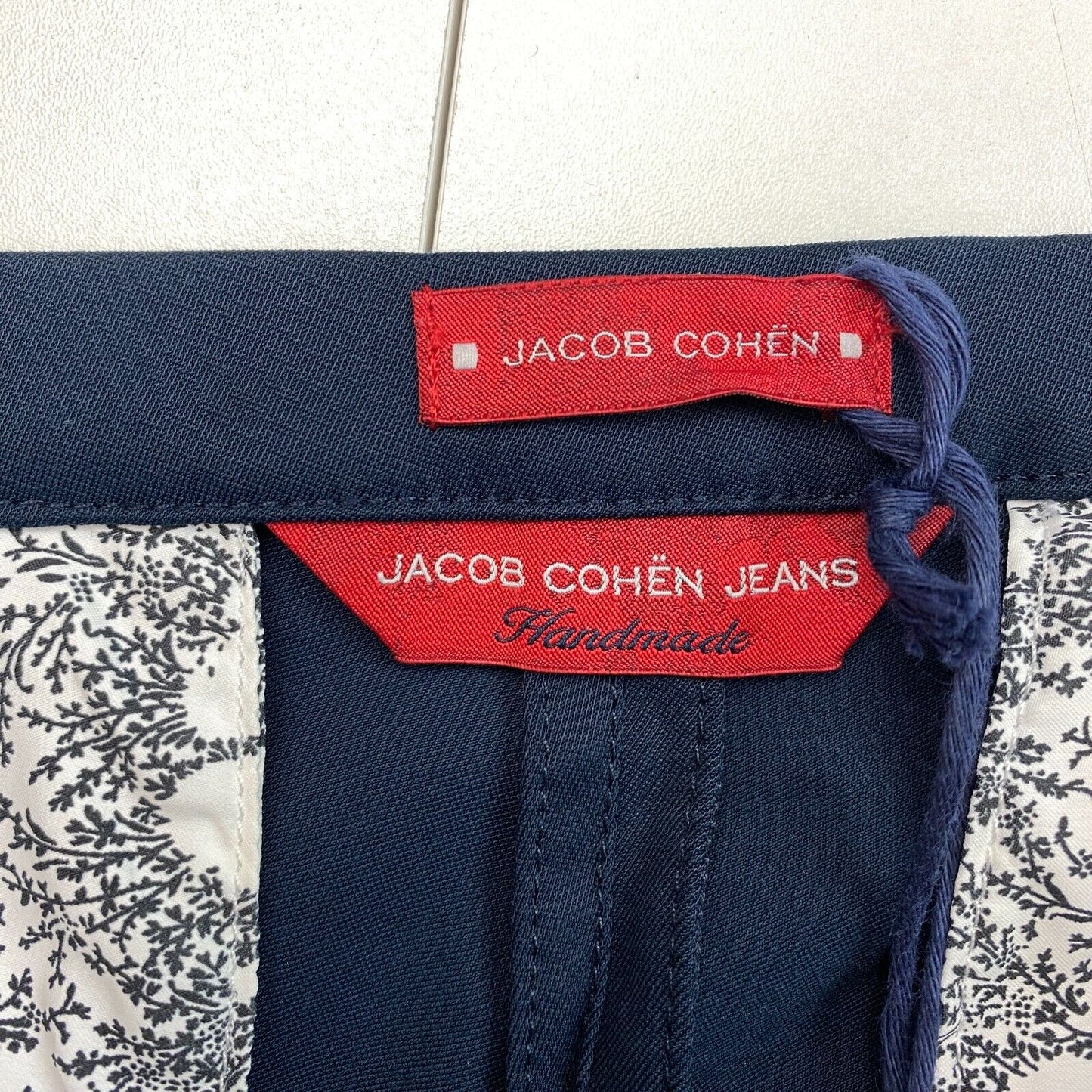 JACOB COHEN Femme AMY Pantalon Chino Bleu Marine Pantalon Taille W30