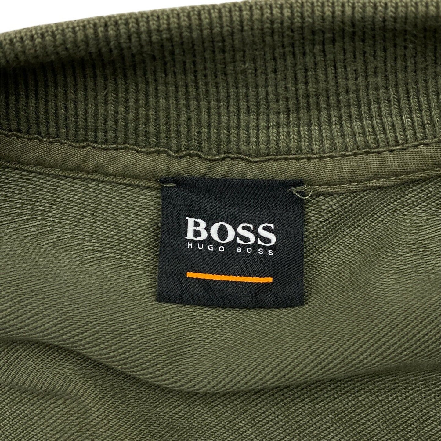 HUGO BOSS Dunkelgrüne Jacke aus Baumwollmischung, Größe M