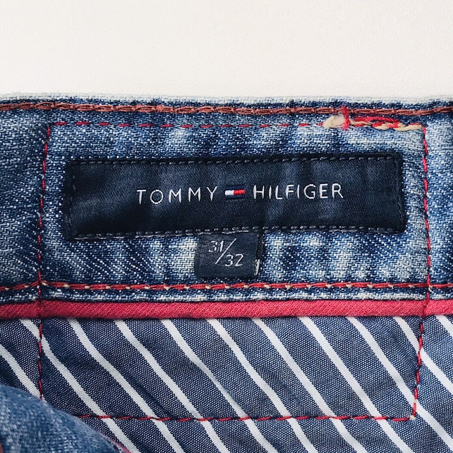 Tommy Hilfiger Blue Regular Straight Fit Jeans Size W31 L31