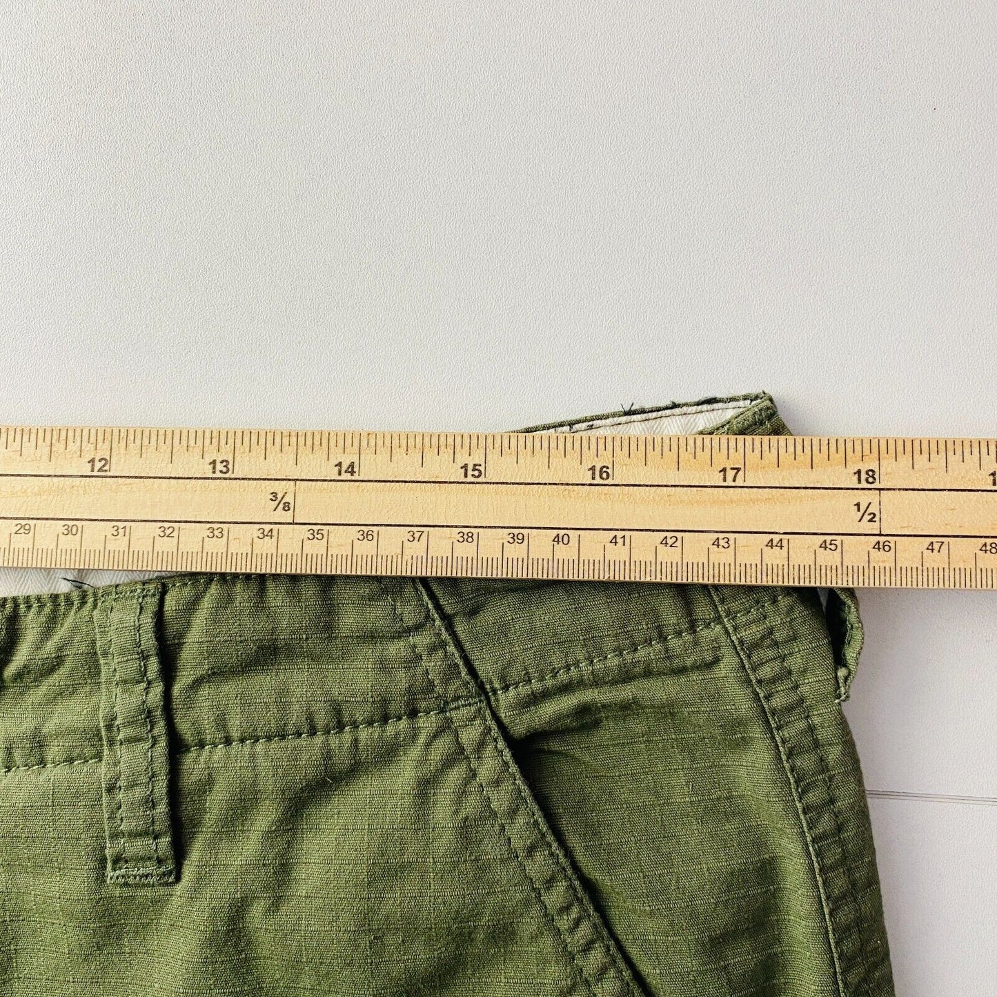 ELEMENT Mens Dark Green Regular Straight Fit Cargo Trousers Size W33