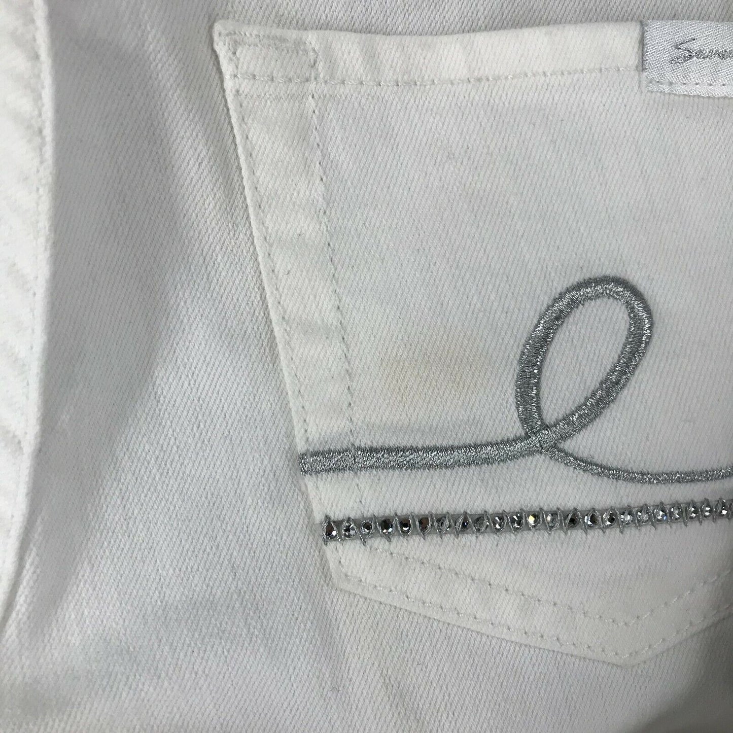 Seven7 MADONNA femmes blanc taille moyenne coupe droite régulière W25