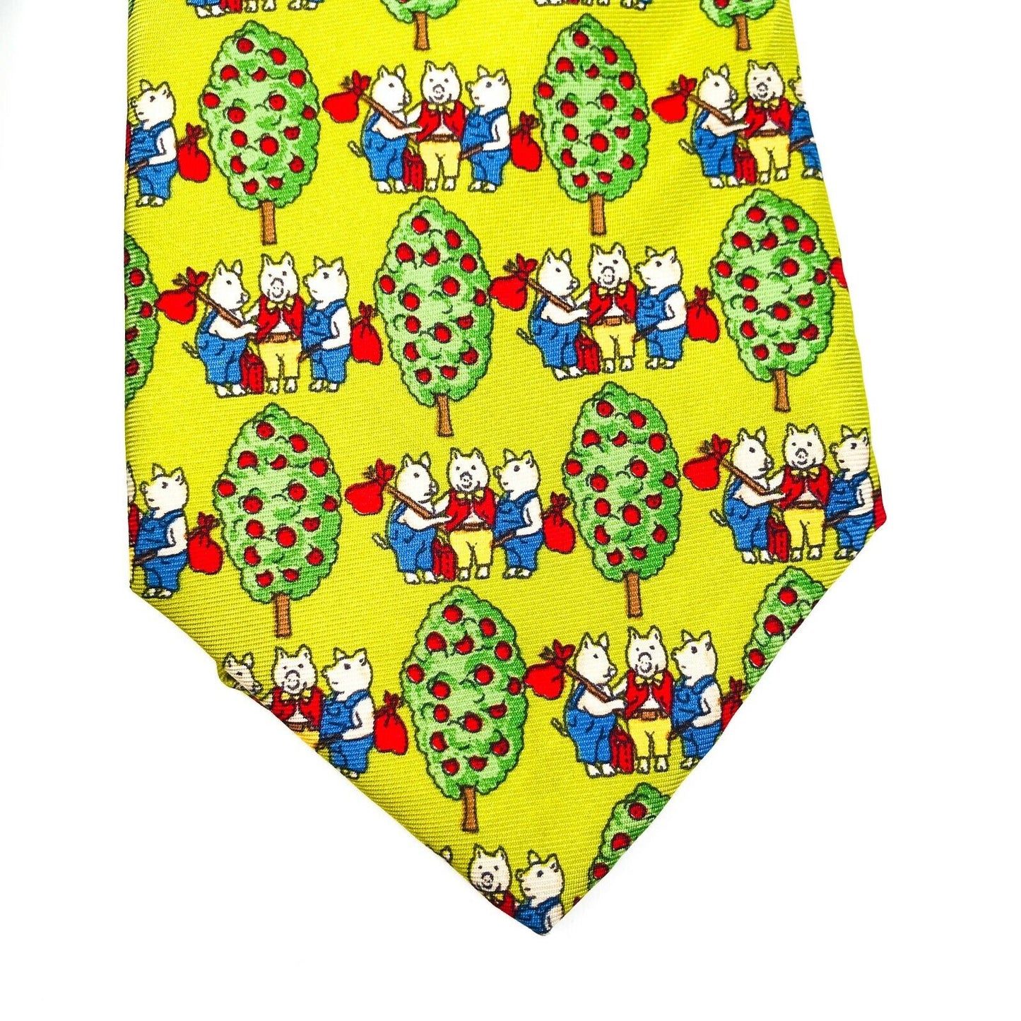 Springfield Yellow 100% Silk Tie