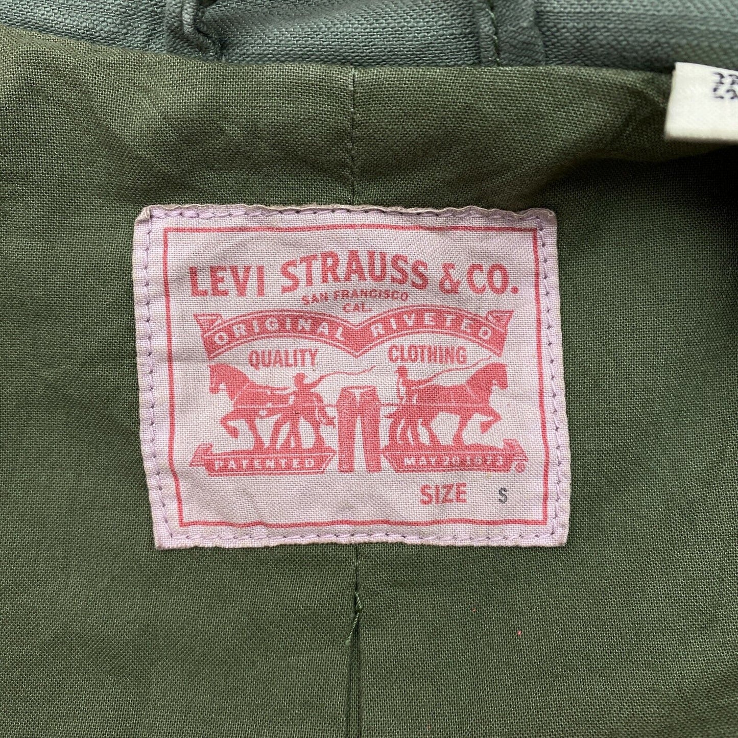 LEVI STRAUSS & CO. Green 100% Cotton Jacket Size S