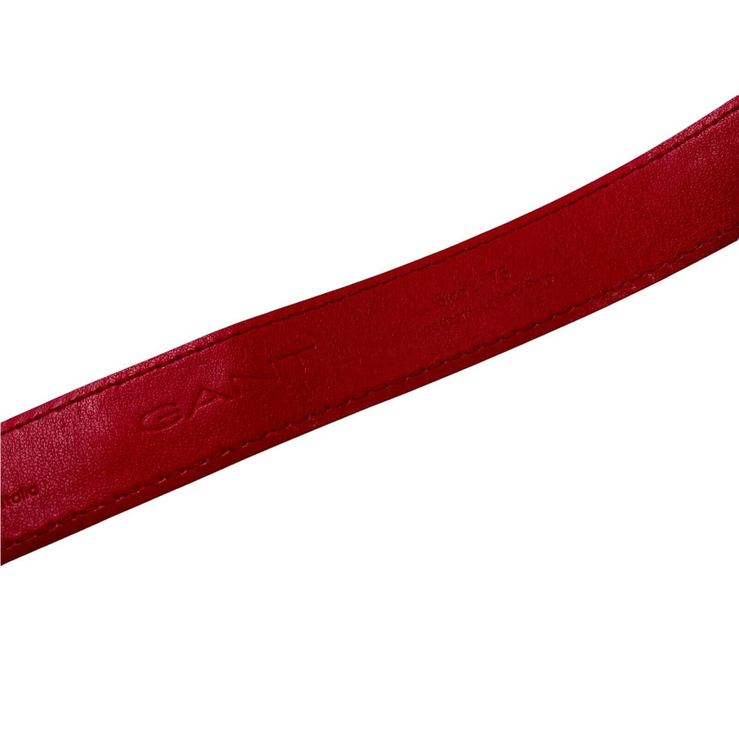 GANT Ladies Red 100% Suede Leather Belt Size 75cm 30 inches