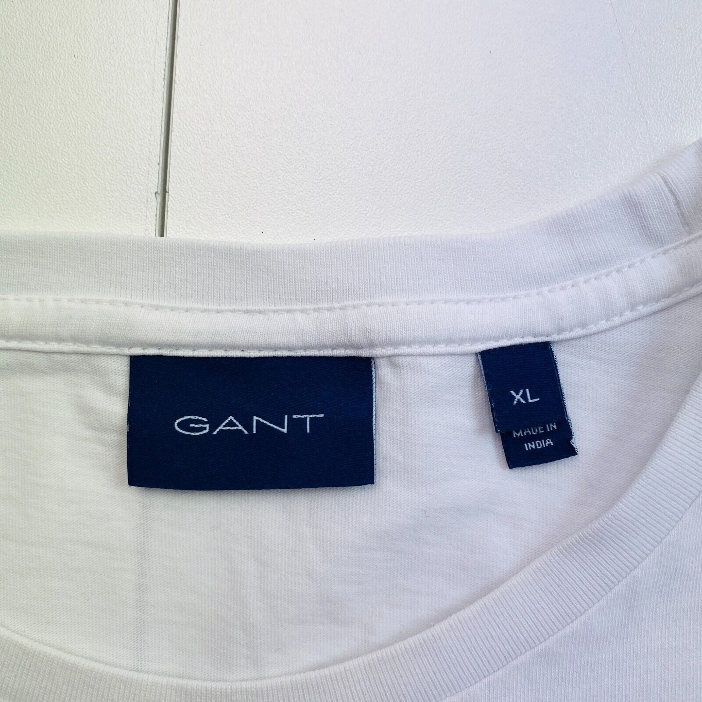 GANT Men White Original Crew Neck Short Sleeves T Shirt Size XL