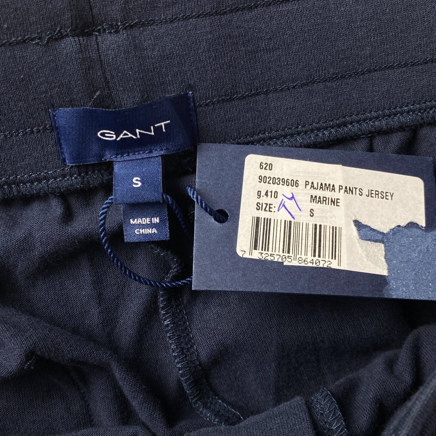 GANT Dark Blue Regular Fit Pajama Sweatpants Trousers Size S W28