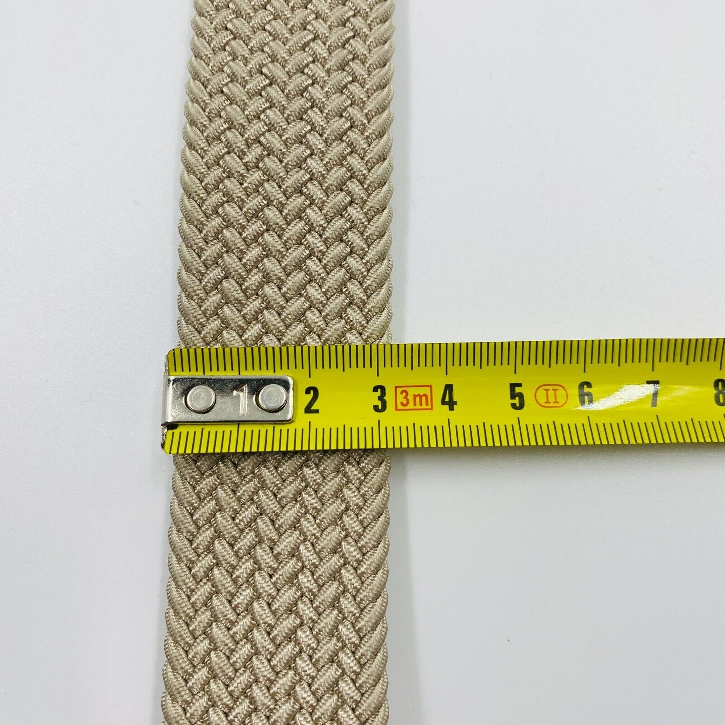 GANT Beige Elastic Braid Stretchy Belt Size 95 cm / 37 inches