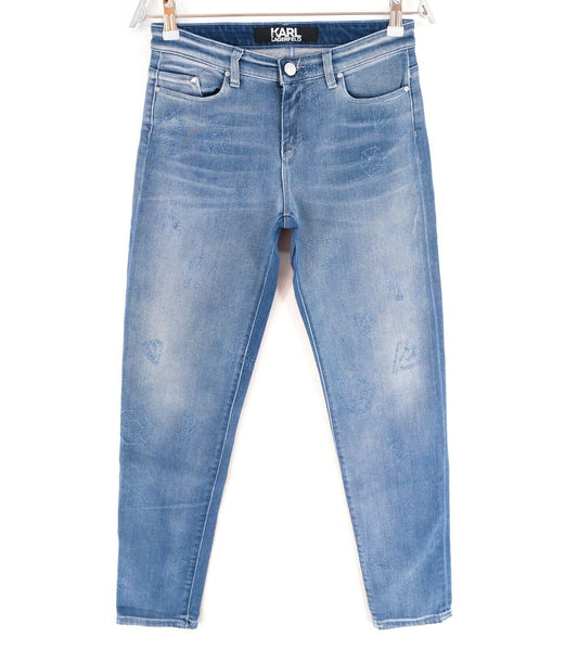 KARL LAGERFELD Jean skinny bleu clair Taille 25