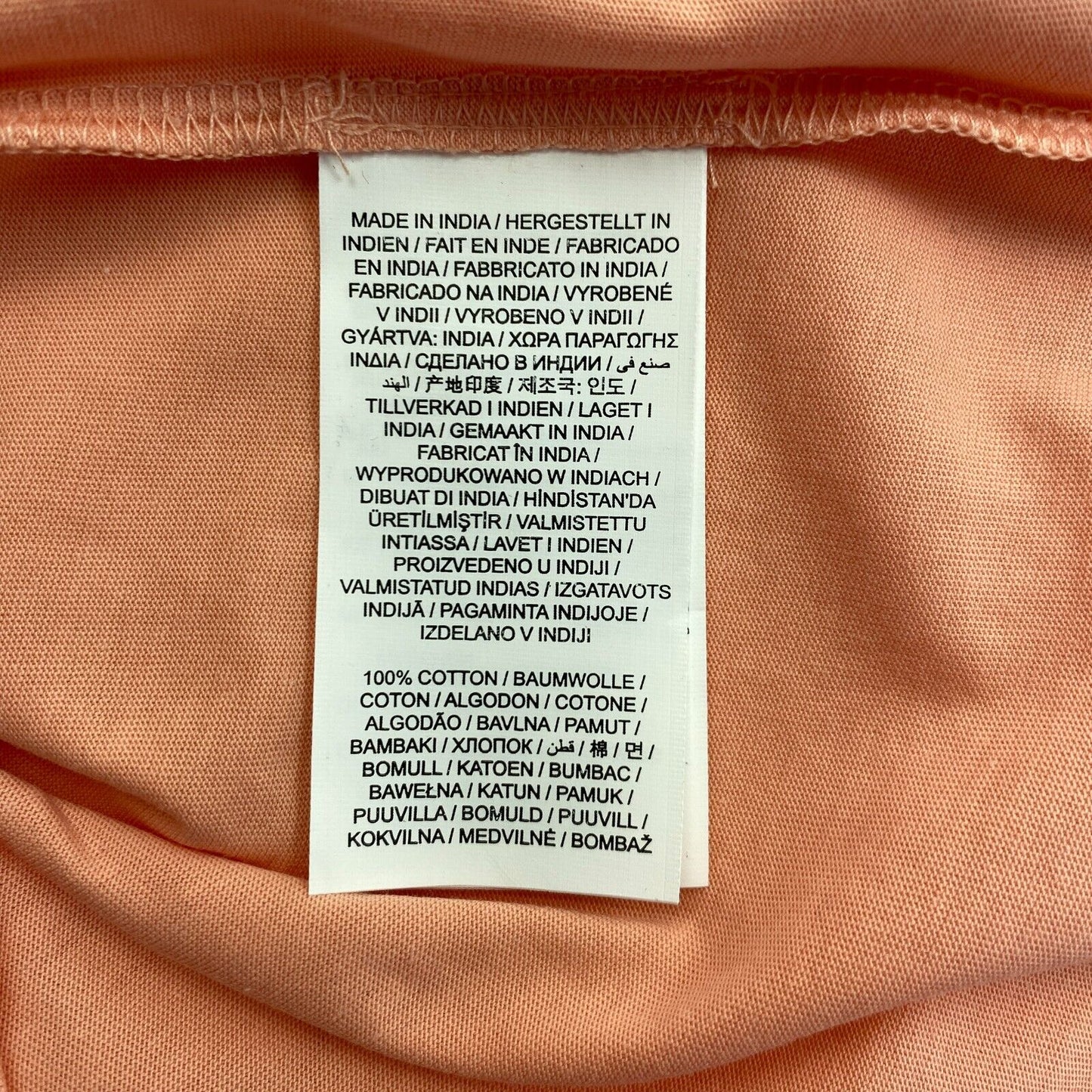 GANT Hellorange Original Rundhals-T-Shirt Größe S