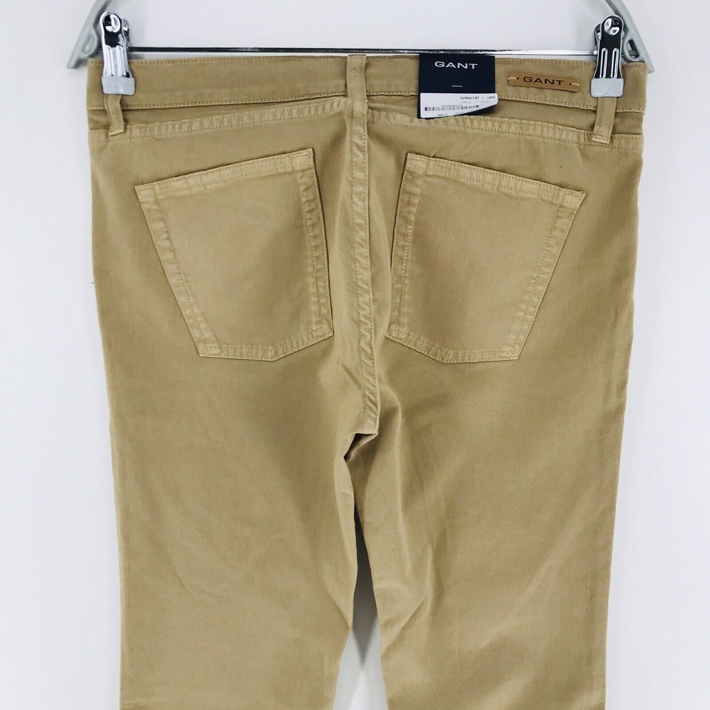 GANT NELLY Femme Beige Stretch Taille Basse Regular Super Slim Fit Jeans W29 L34