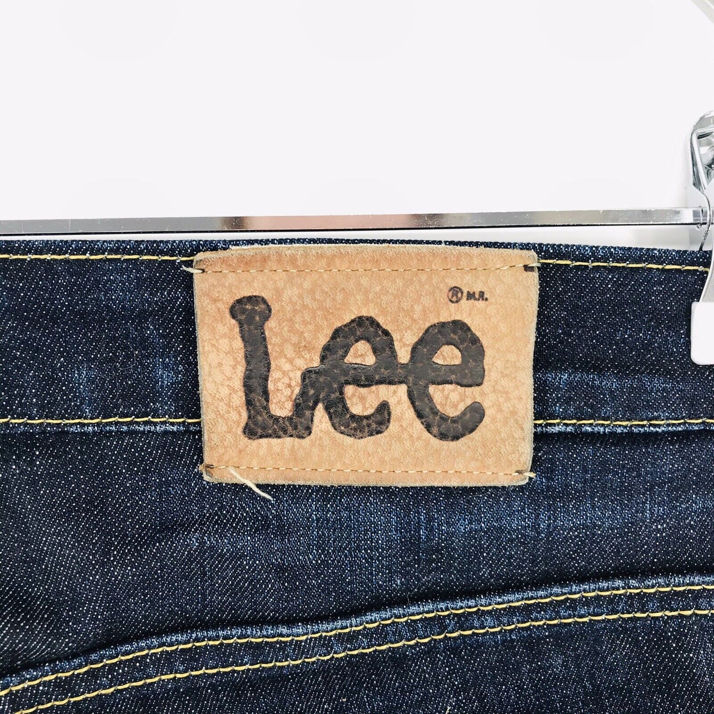 Lee CAMERON femmes bleu foncé Stretch coupe droite régulière jean W31 L30