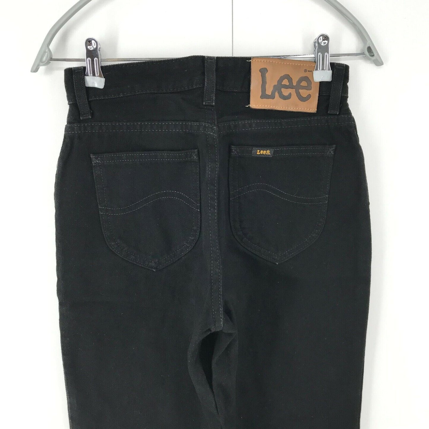 Vintage Lee SAVANNAH Women Black Regular Straight Fit Jeans Size W27 L31