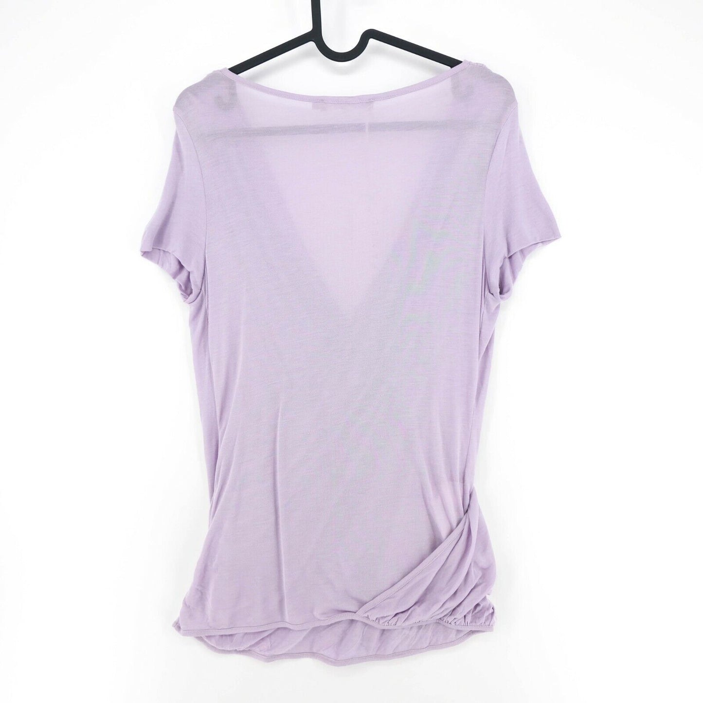 UVP 105 € STEFANEL Lila V-Ausschnitt Top T-Shirt Bluse Größe M