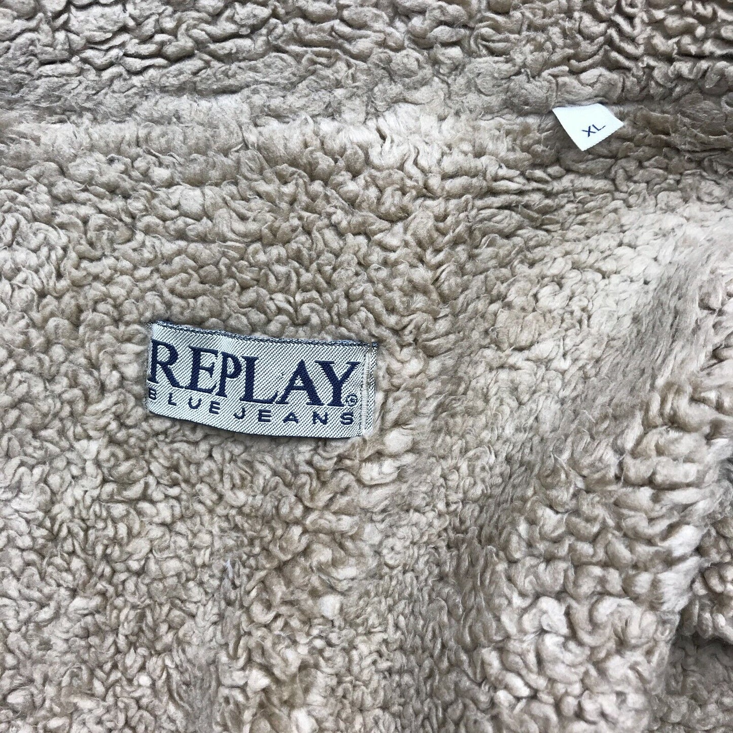 REPLAY BLUE JEANS Green Quilted Jacket Coat Size XL