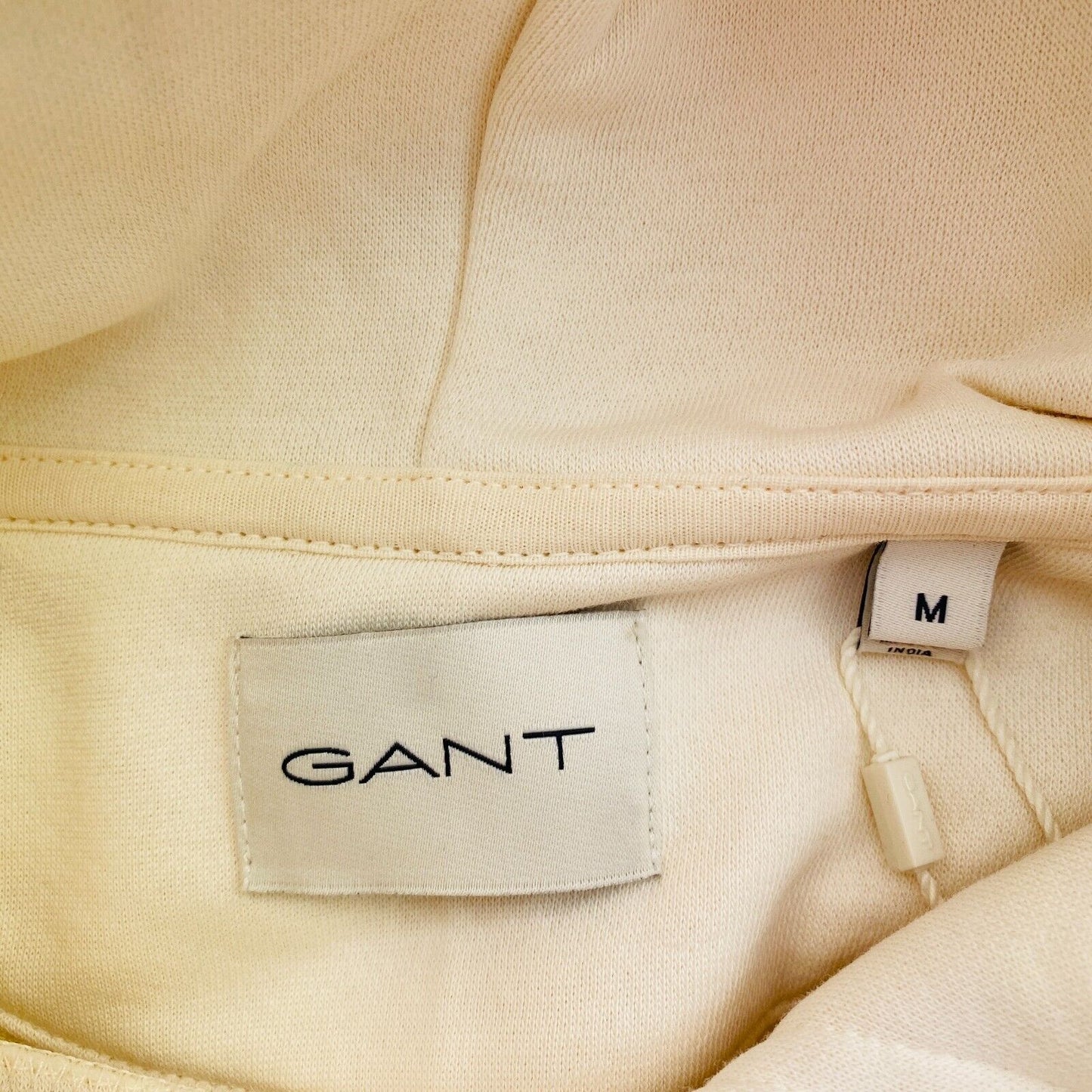 GANT Women Beige Reg Tonal Shield Hoodie Jumper Sweater Size M