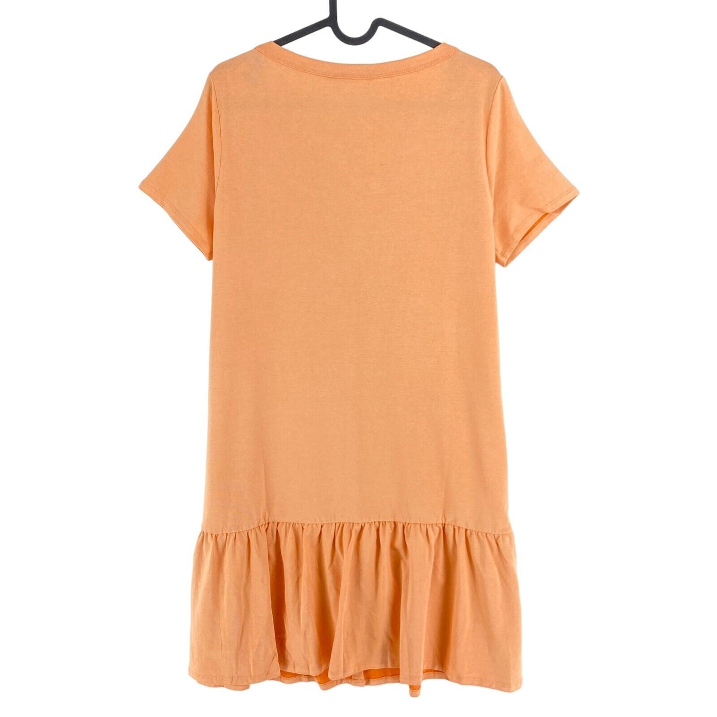 ODD MOLLY Light Orange V Neck Dina Ruffle Dress Size 2 / M