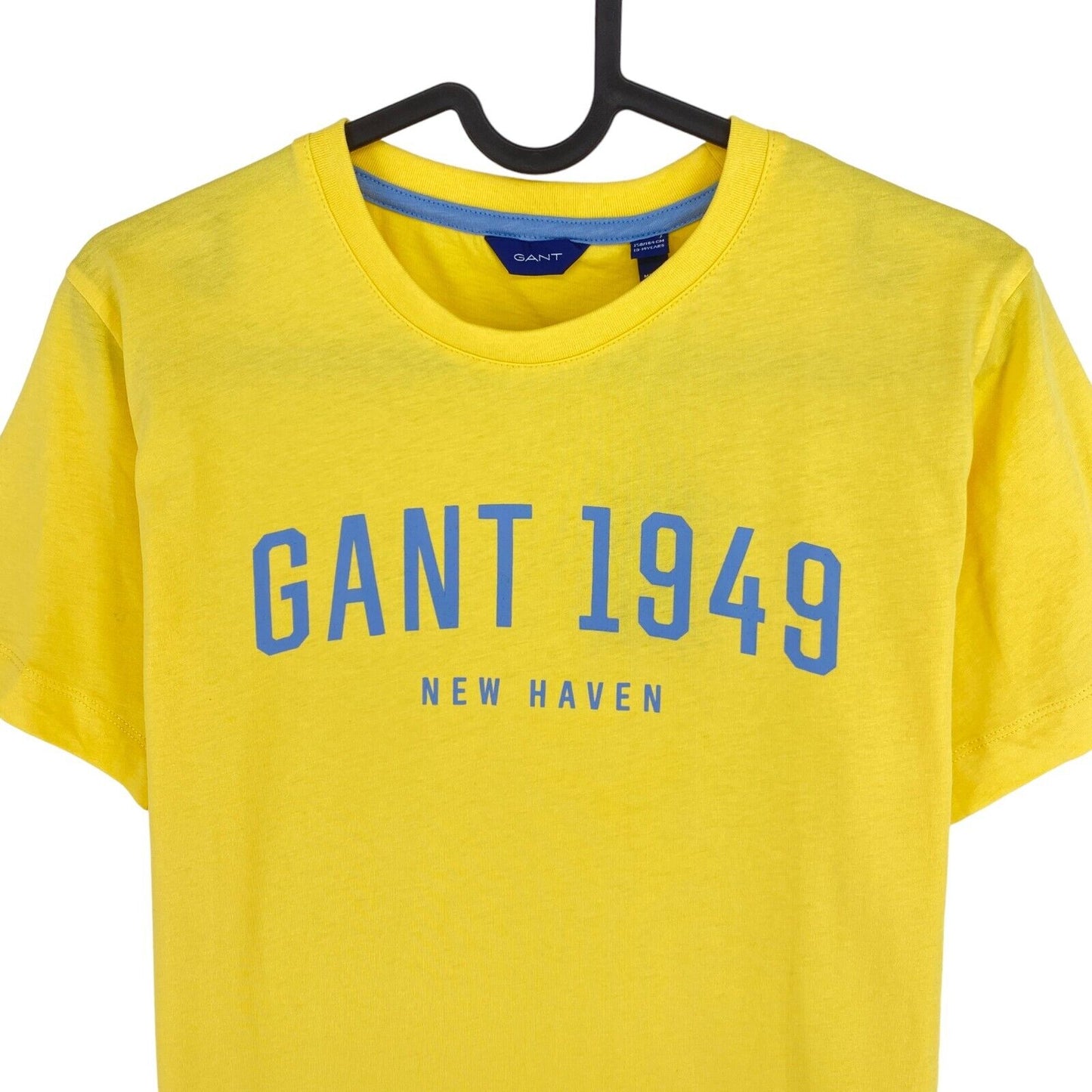 GANT T-shirt col rond jaune garçon taille 13-14 ans 158/164 cm