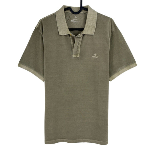 GANT Green Sun Faded Pique Rugger Polo Shirt Size M