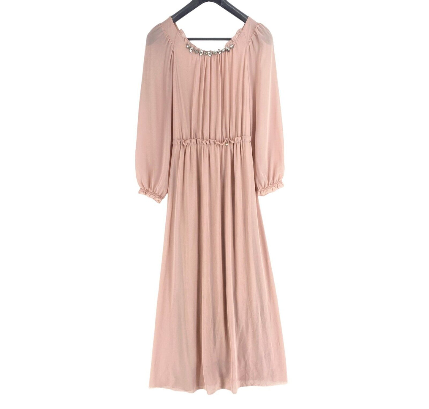 RINASCIMENTO Women Dusty Pink Long Sleeves Flared Dress Size M