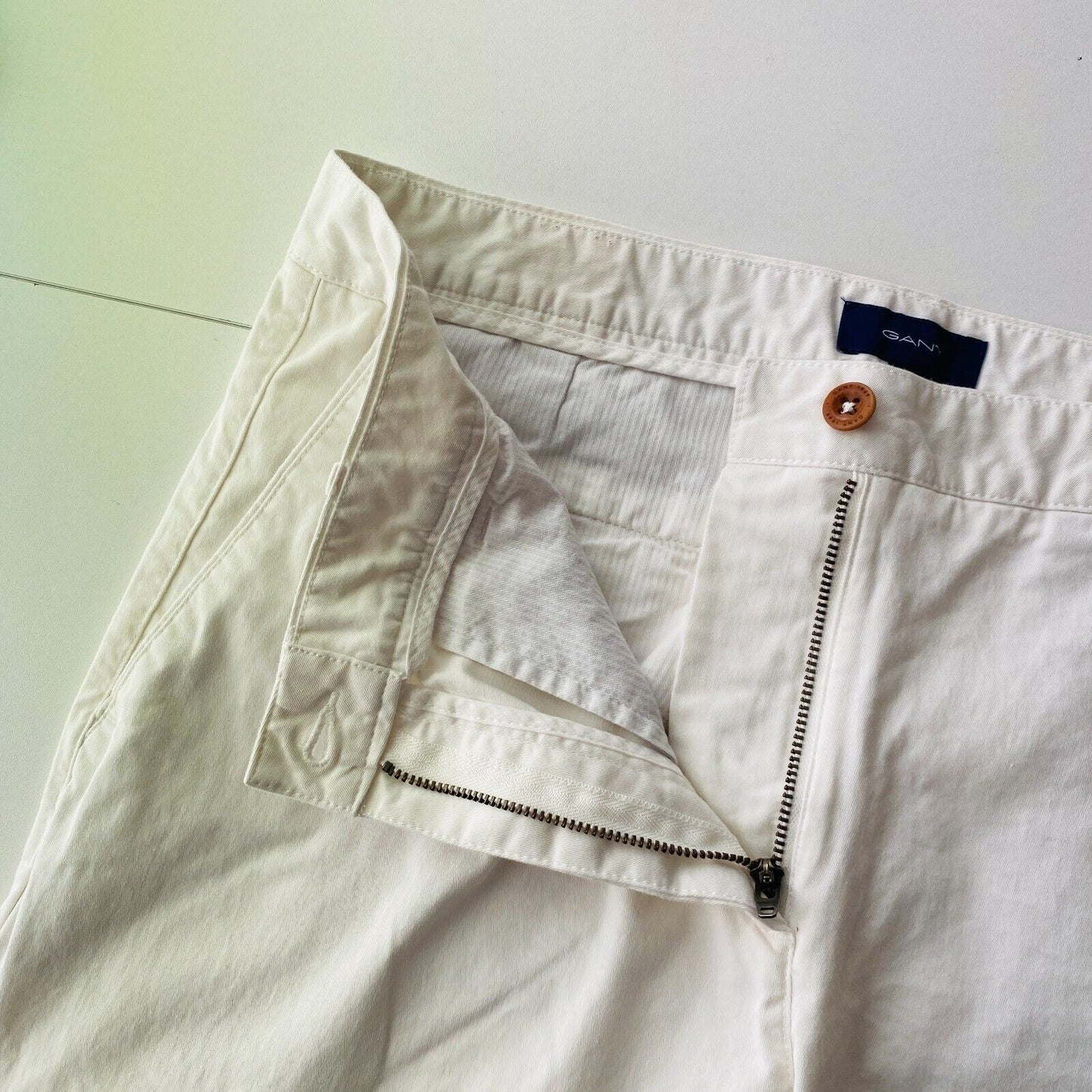 GANT FRYDA Women White Slim it Chino Trousers EUR 42 UK 14 US 12 W32