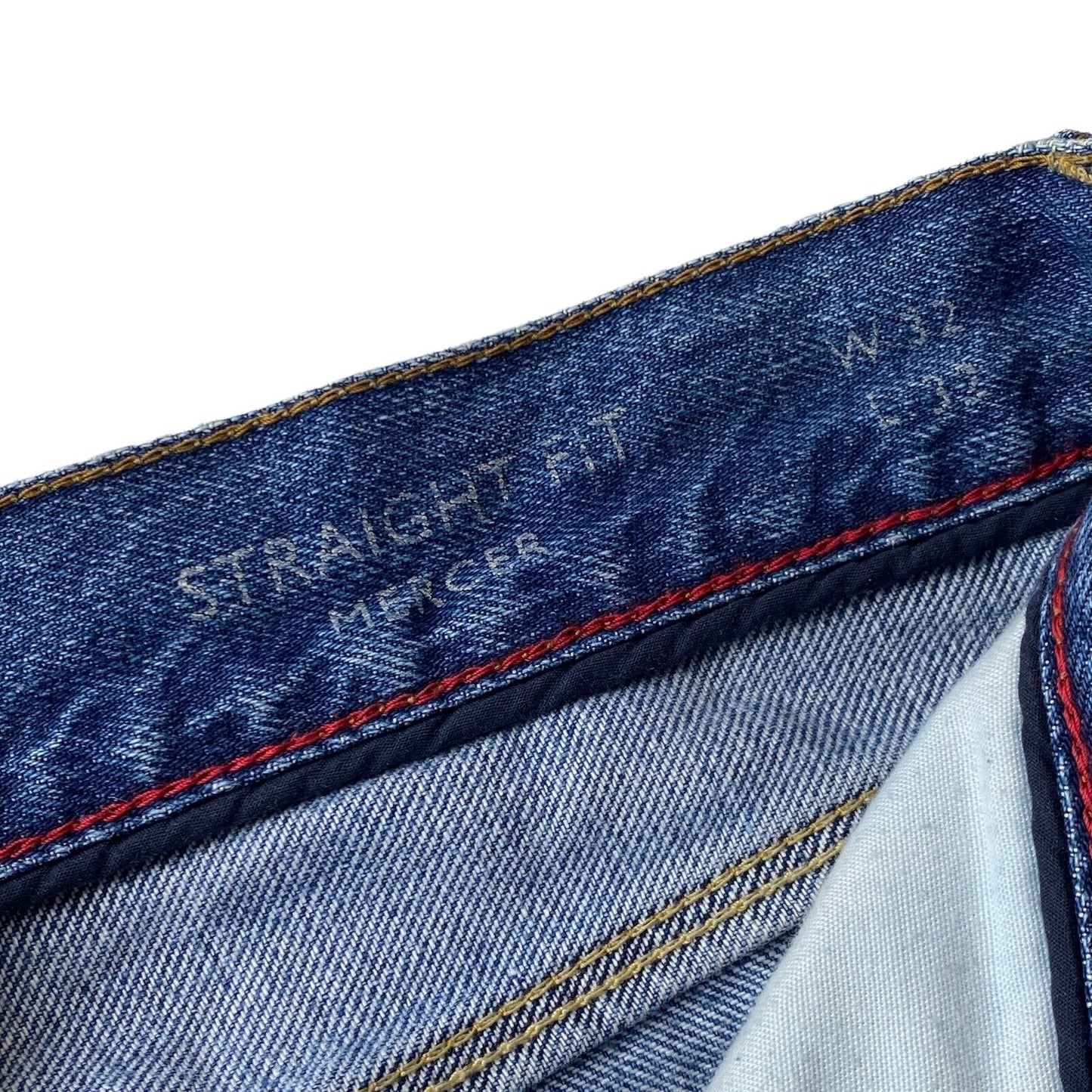 Tommy Hilfiger MERCER Blue Regular Straight Fit Jeans W32 L32