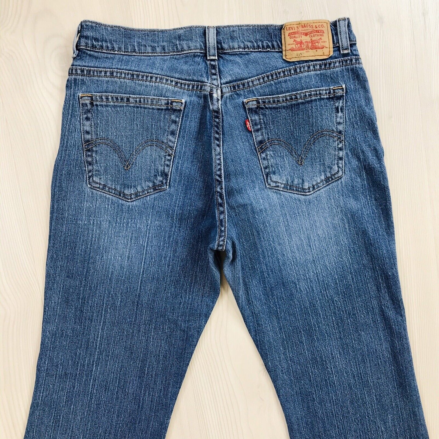 Vintage Levi's 515 Women Blue Regular Bootcut Fit Moms Jeans Size 12 S / W30 L28