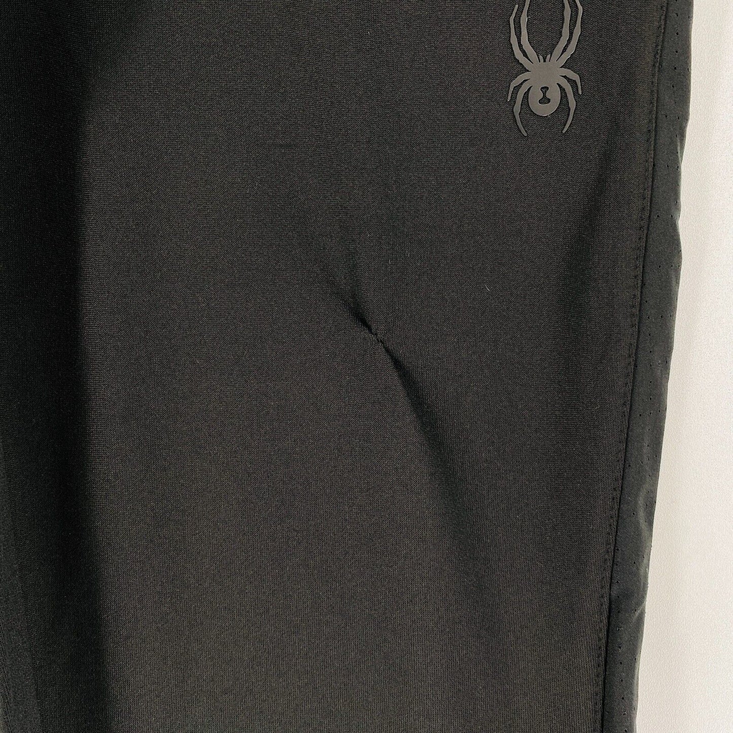 SPYDER ACTIVE Mens Black Stretch Regular Fit Sweatpants Trousers Size S