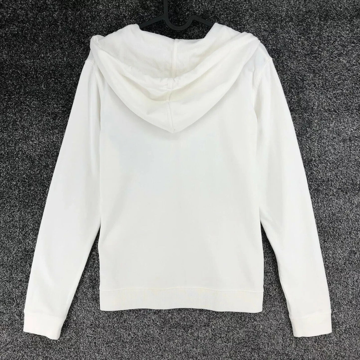 GANT Women White Full Zip Flower Embroidered Hoodie Sweater Jumper Size M