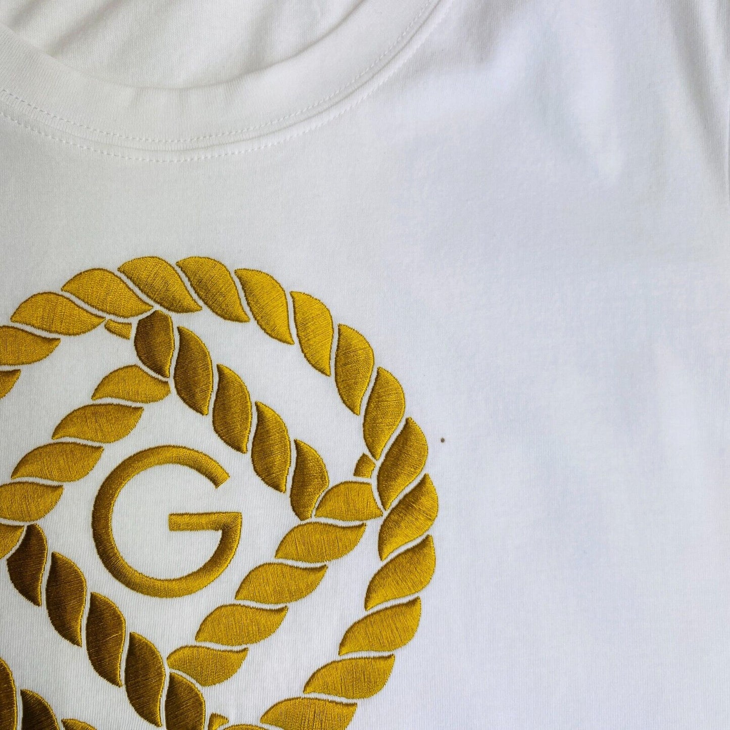 GANT T-Shirt mit Rundhalsausschnitt und Seil-Symbol, weiß, Größe S