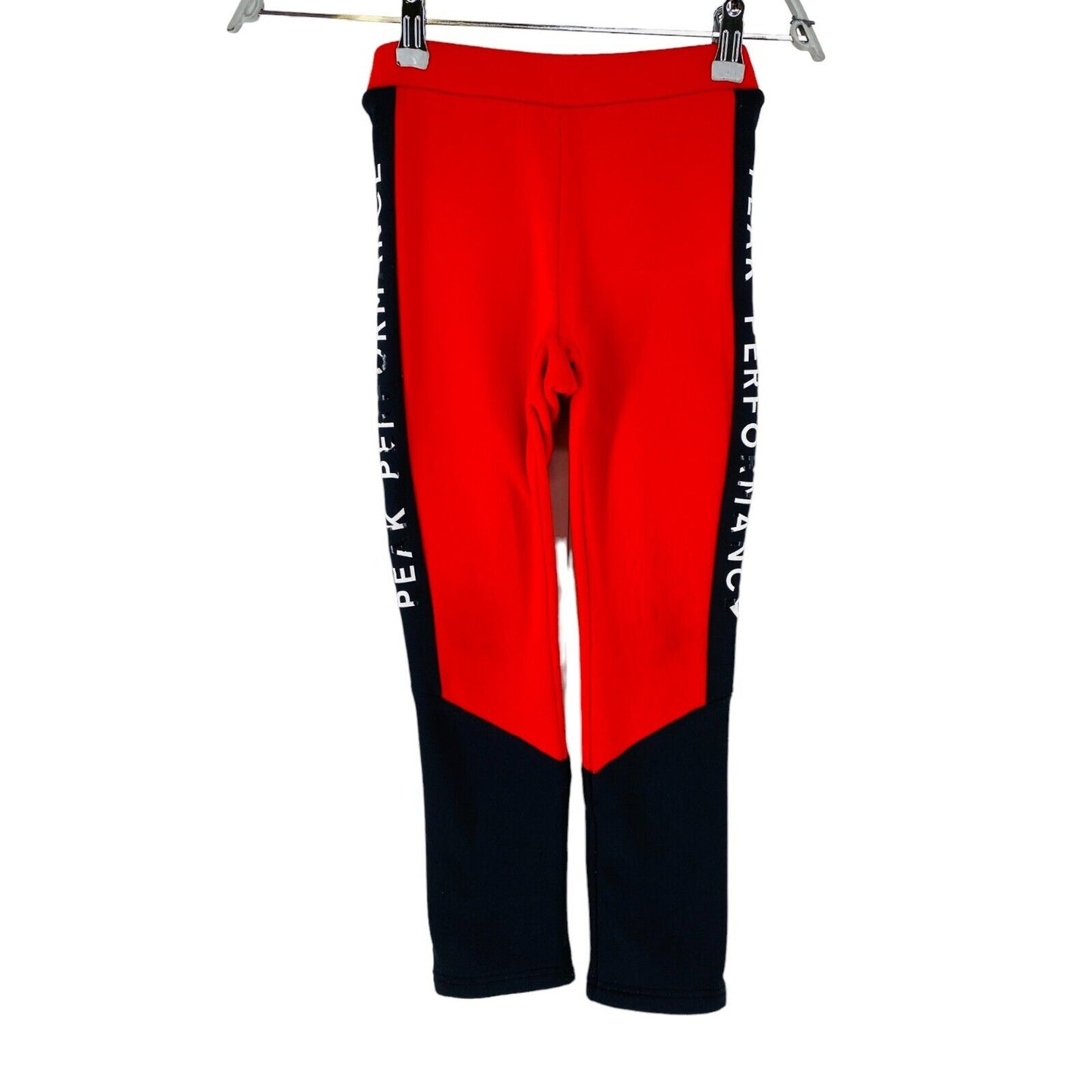 Peak Performance JR Kids Red Skinny Fit Sweat Trousers Size 130 cm.