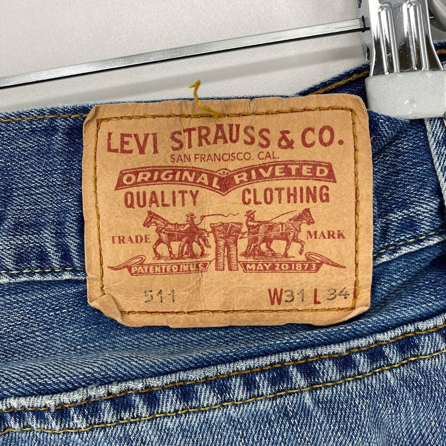 Levi's 511 Blue Slim Fit Jeans Size W31 L34